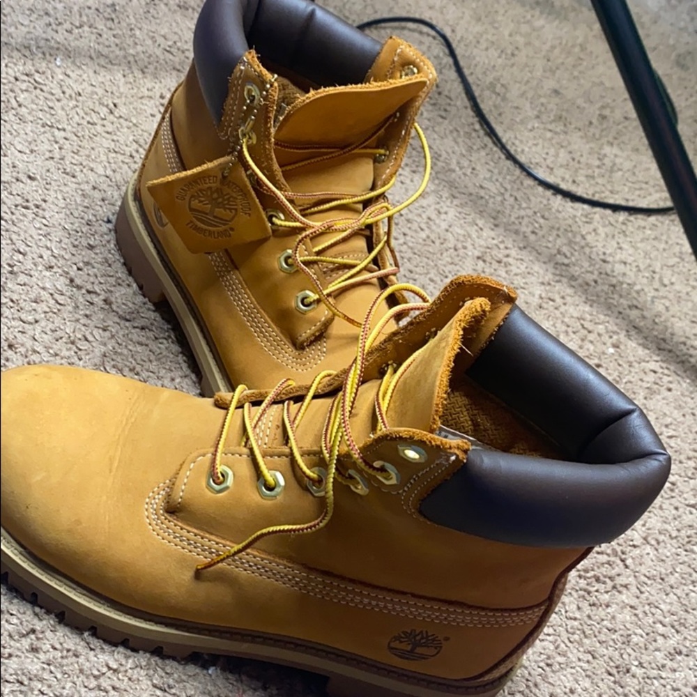 Tan Timberlands